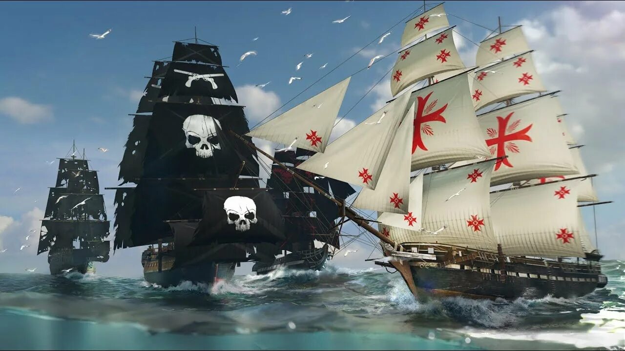 Игра потоплять корабли. King of Sails морской бой. Пираты Карибского моря морской бой. Пиратский корабль. Парусные корабли пиратов.