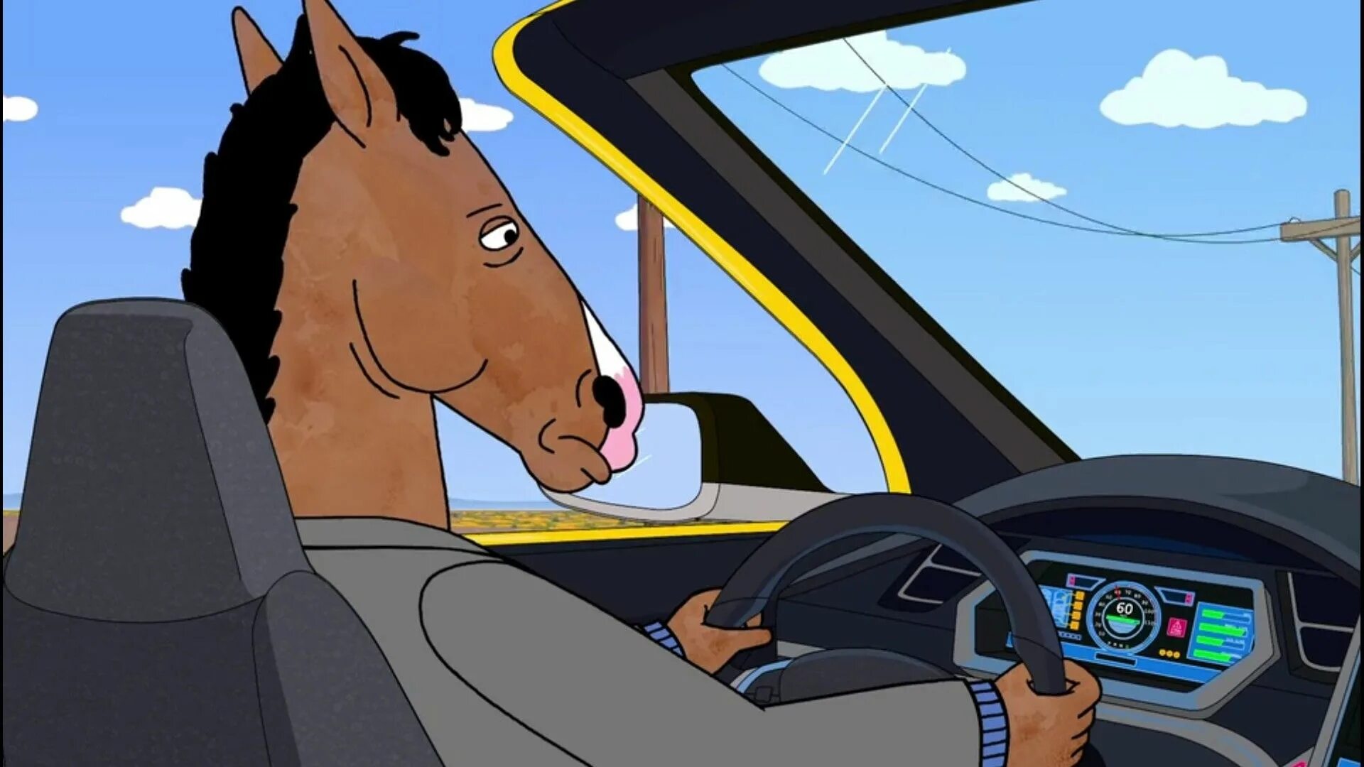 Driving horse