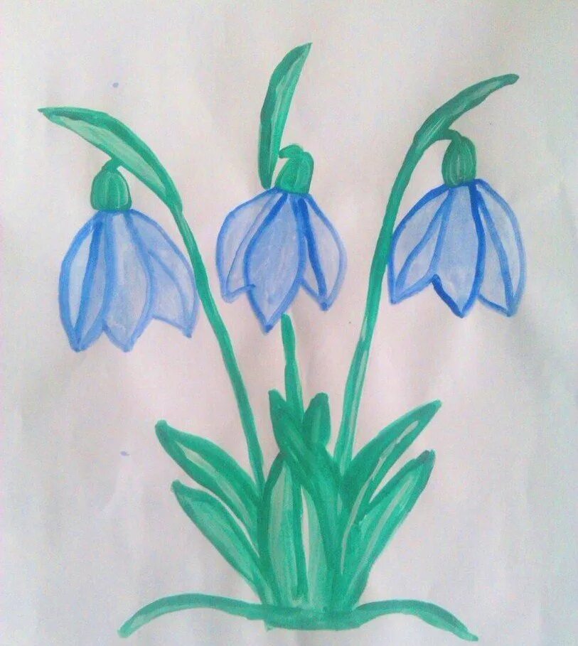 Рисование на тему весенние цветы