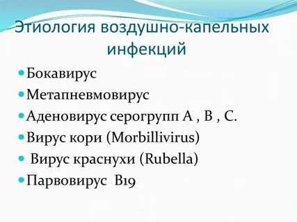 Тест воздушно капельные инфекции