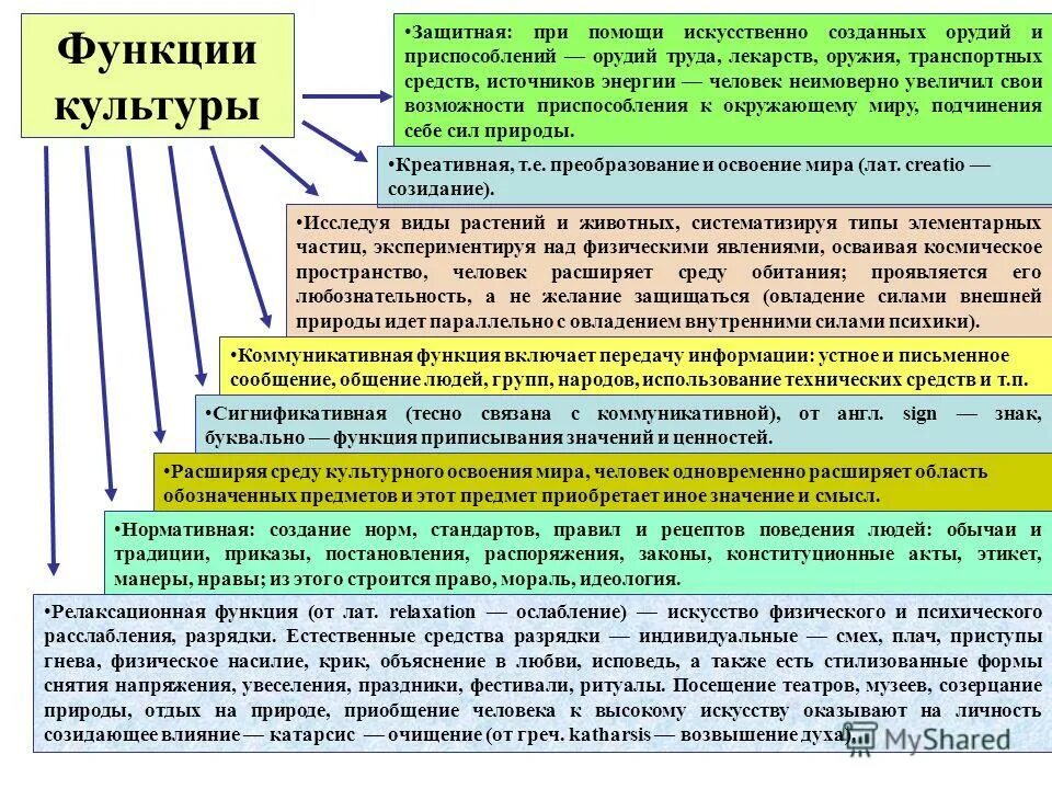 Роль культуры в жизни общества и человека