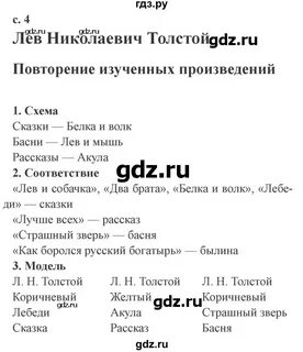 Литература 4 класс рабочая тетрадь ефросинина 2
