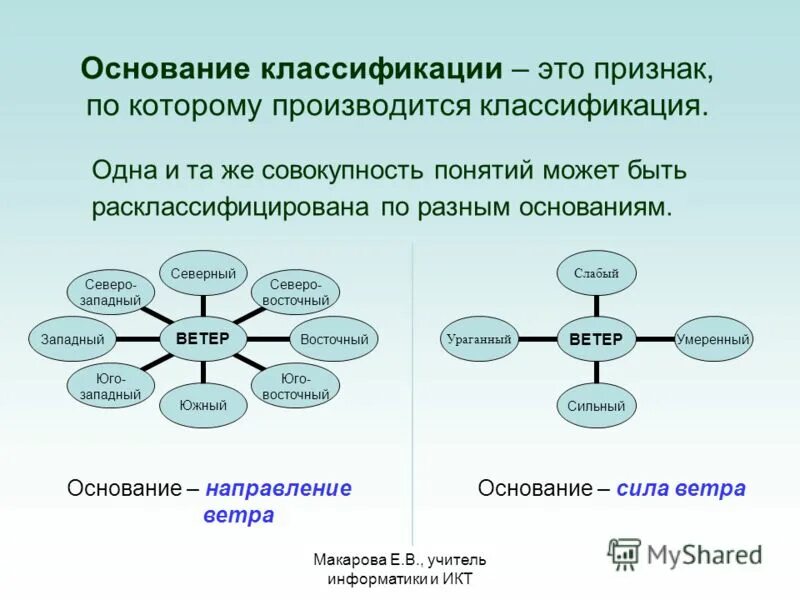 Понятия систематики