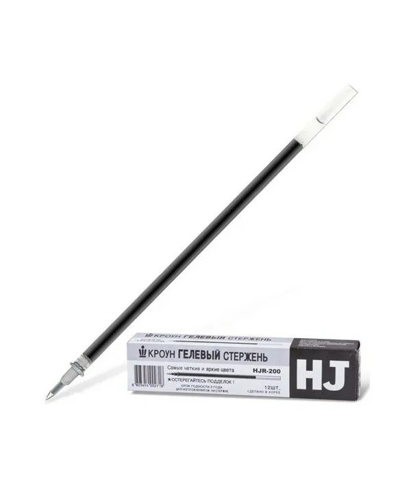 7мм красный неон crown hjr-200h. 5. стержень гел crown (черный) - 12. 5 мм hjr-200p. стержней crown hi-jell для гелевых ручек,.