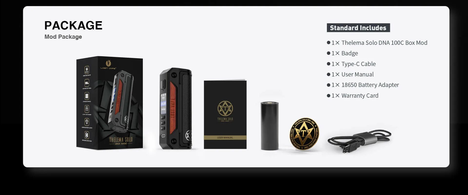 Thelema solo DNA 100c Box Mod. Thelema solo 100w. Lost Vape Thelema solo 100w Box Mod. Боксмод Hyperion DNA 100c Mod.