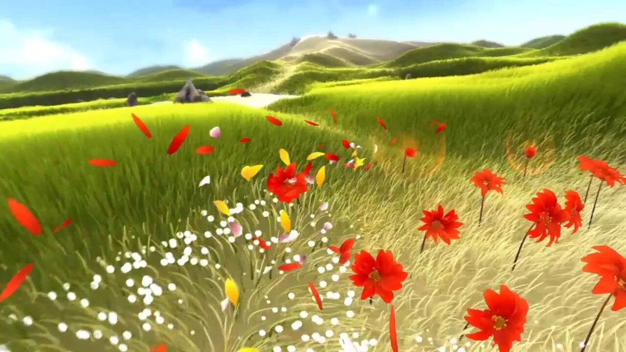 Flower игра 2009. Фон для игры цветы. Flower thatgamecompany геймплей. Flower ps4.