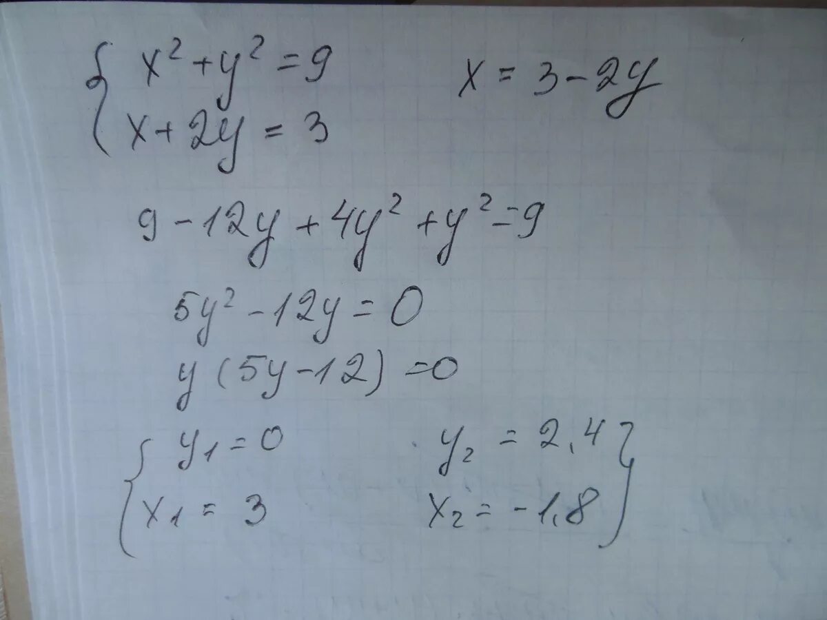 Не выполняя построения Найдите координаты точек пересечения. 2 Х−2 У : Х 2− у2 2 у у. Найдите точки пересечения окружности х2+у2 1 с прямой. Не выполняя построения Найдите координаты точек пересечения х2+у2.