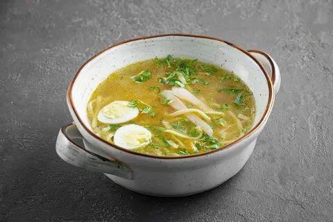 Суп с картошкой лапшой и яйцом