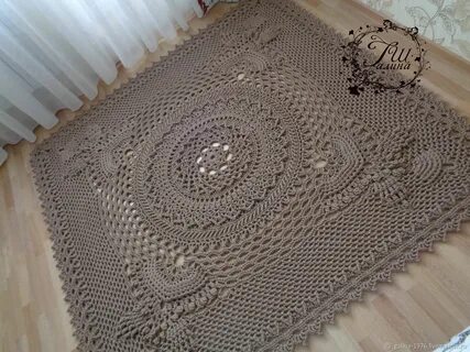 Ковер из полиэфирного шнура для начинающих