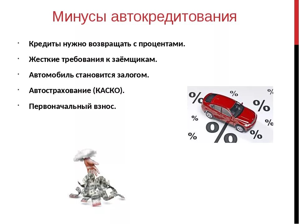 Плюсы и минусы автокредита. Плюсы и минусы автокредитования. Особенности автокредита. Автокредит презентация.