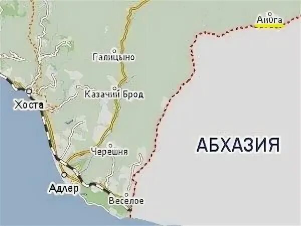 Как добраться от границы абхазии до сочи. Граница адлера и абхазии на карте. граница сочи и абхазии на карте. карта адлер абхазия. карта сочи адлер абхазия.