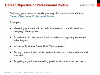 Objectives examples