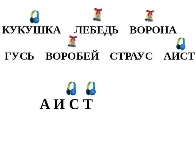 Глухие согласные в слове ворона