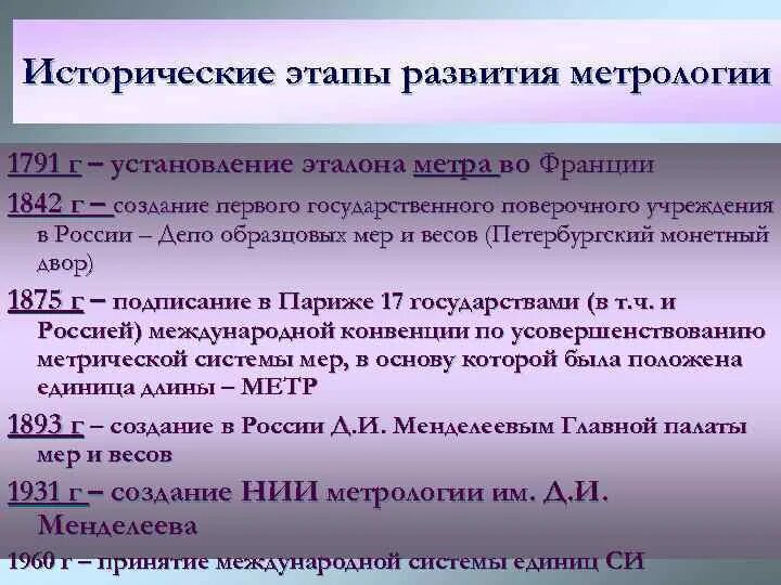 Развития метрологии. Основные исторические этапы развития метрологии. Этапы становления метрологии.. Основные этапы развития метрологии и стандартизации. Этапы развития метрологии в России.