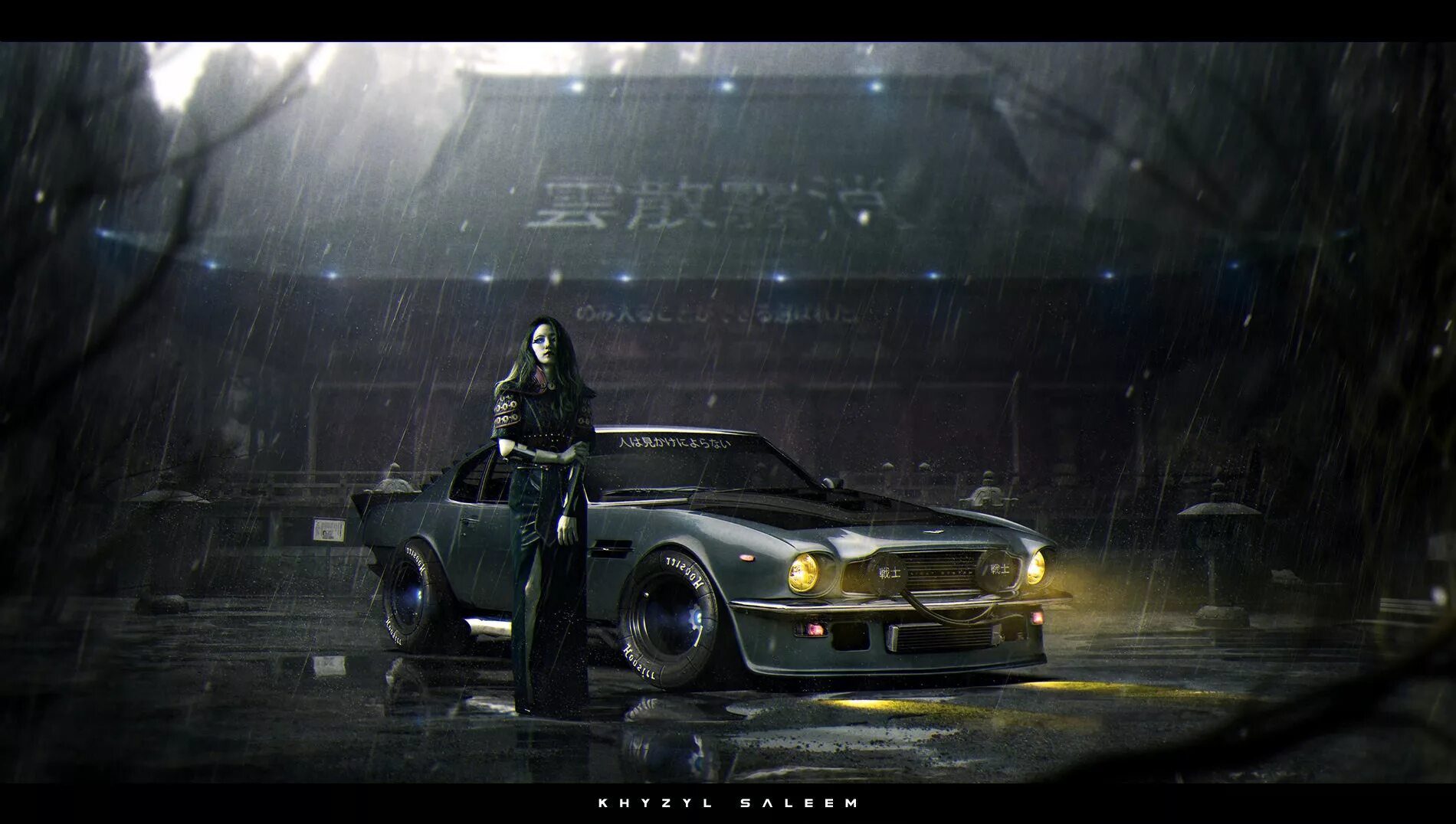 Киберпанк автострада. Khyzyl Saleem Ford Mustang. Cyberpunk 2077 машина Мустанг. Khyzyl Saleem Aston Martin. Ford Mustang 2077.