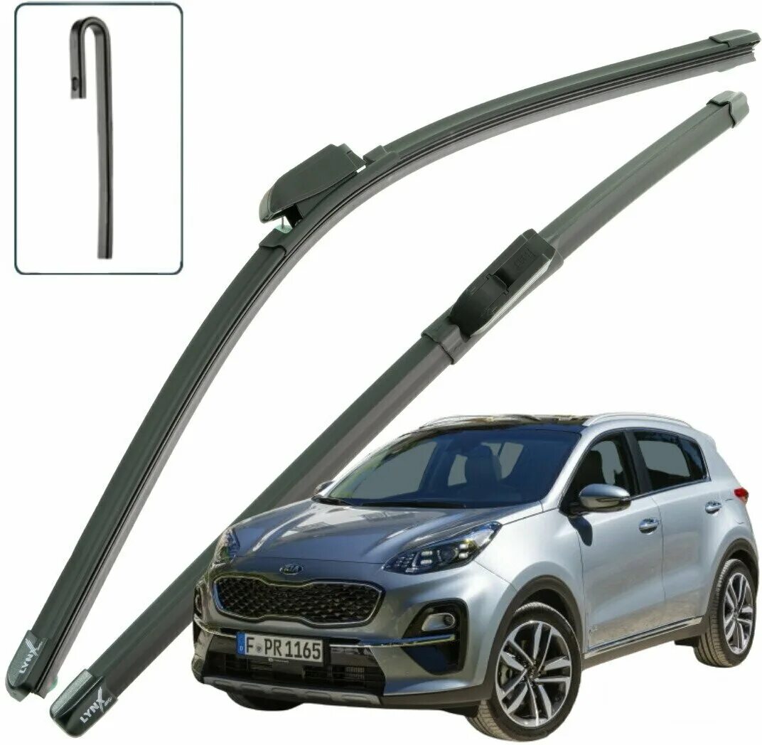 Размер щеток стеклоочистителя sportage 3. Щетка стеклоочистителя sportage 4. 988111f001. Дворники на спортейдж 2018 размеры. Щетка стеклоочистителя sportage 4.
