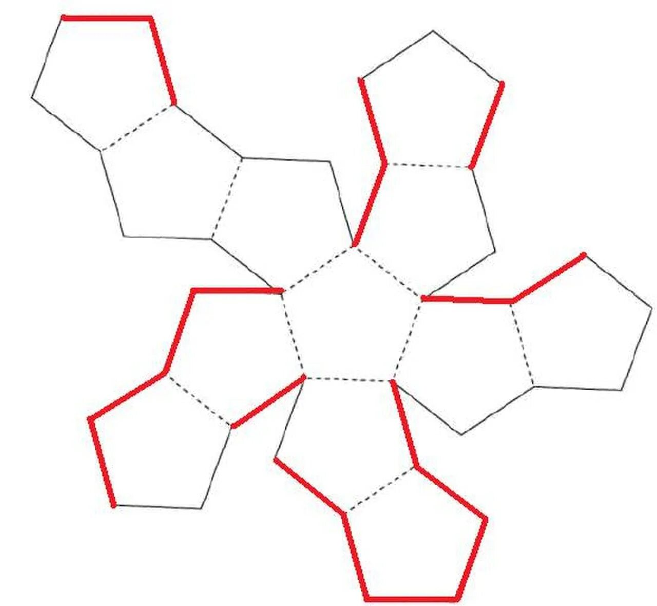 Правильный додекаэдр развертка для склеивания. Развертка правильного додекаэдра. Схема правильного додекаэдра для склеивания. Развертки правильных многогранников додекаэдр.