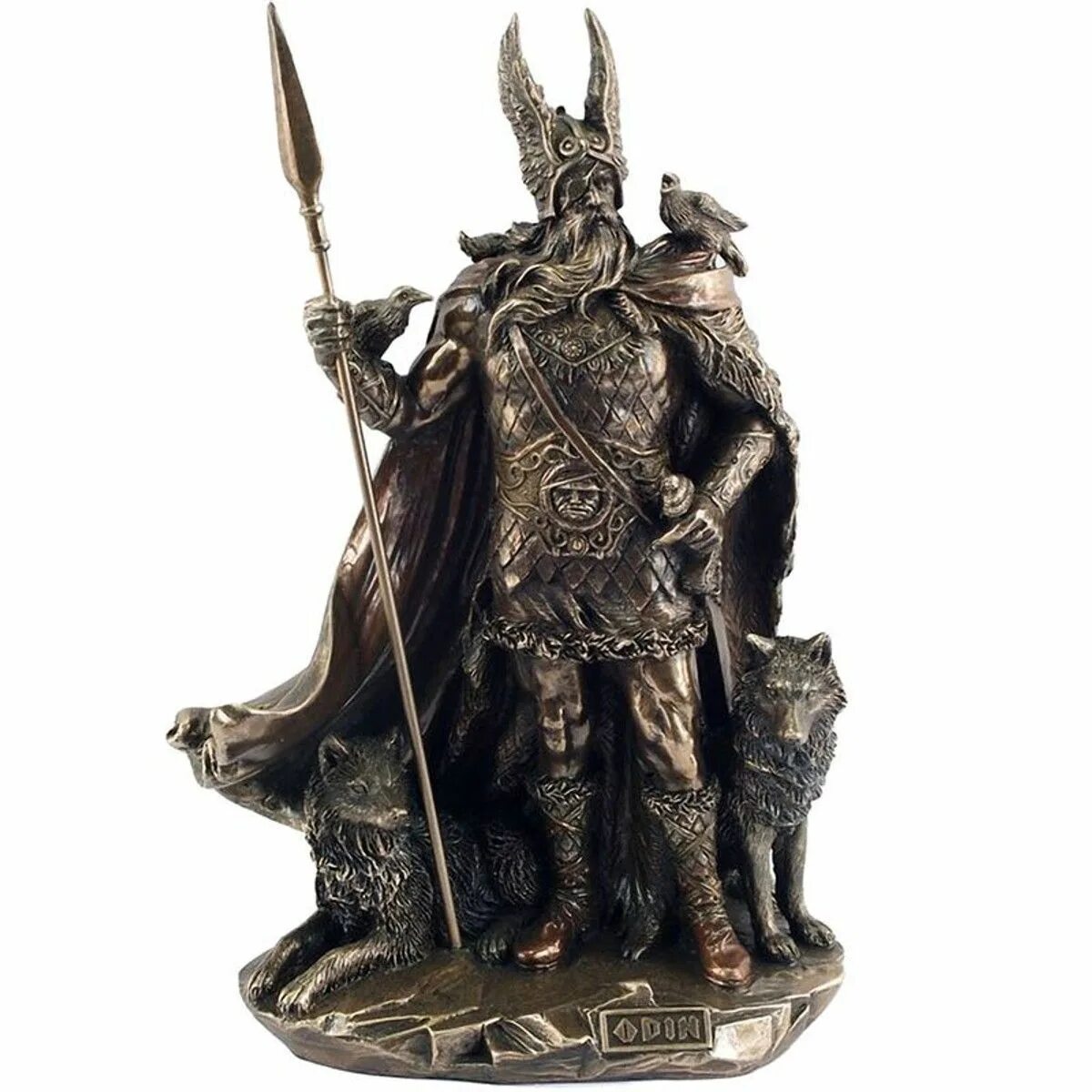 Один это бог чего. Статуя Бога Одина Викинги. Скандинавская мифология Odin. Гунгнир Скандинавская мифология. Бог один Скандинавия.