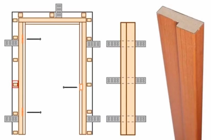 Как крепятся межкомнатные двери. Дверная коробка для двери с притвором. Установка дверной коробки межкомнатной двери на анкера. Монтаж дверной коробки межкомнатной двери. Сборка дверной коробки межкомнатной двери.
