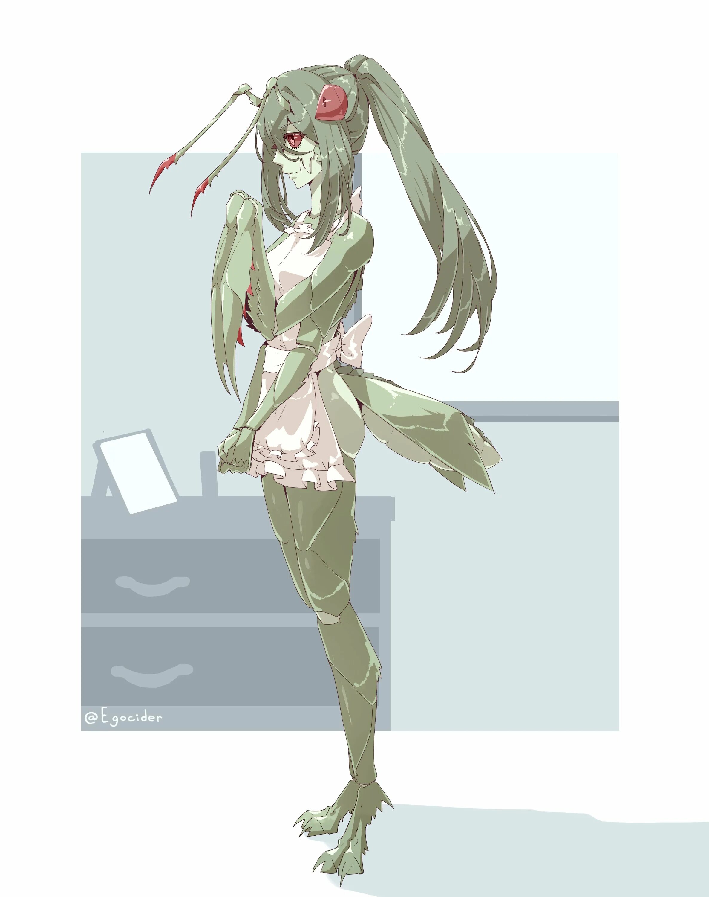 Plant girls insect invasion. Богомол Monster girl Insectoid. Девушка монстр богомол.