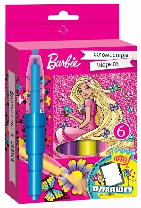 фломастеры барби