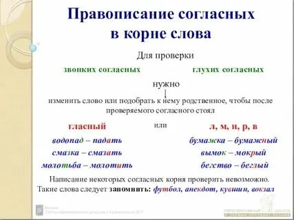 Проверьте написание согласных букв разными способами