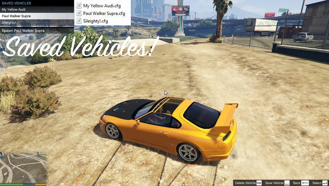 Add on car spawner menu