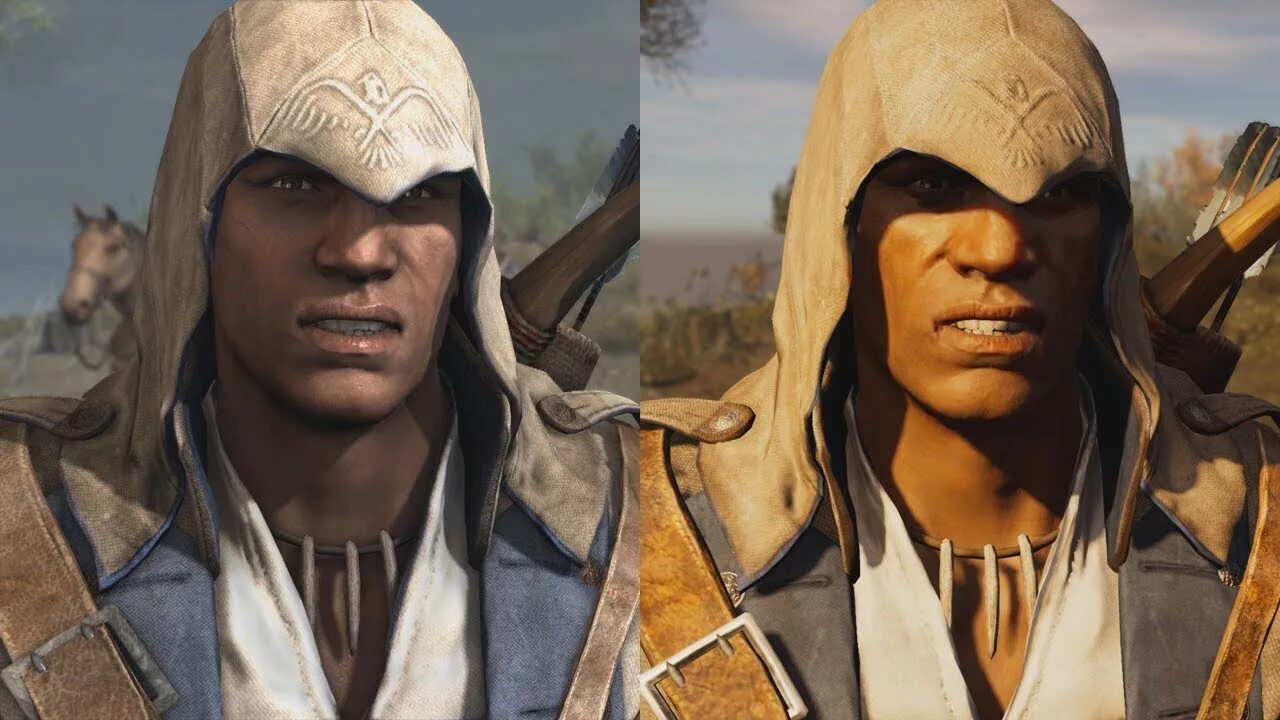 AC 3 Remastered. Assassin's Creed 3 Remastered. Ассасин Крид 3 ремастер. Assassins Creed 3 сравнение ремастера. 3.3 vs