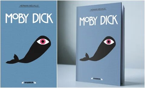 Book Cover Design for Moby Dick.