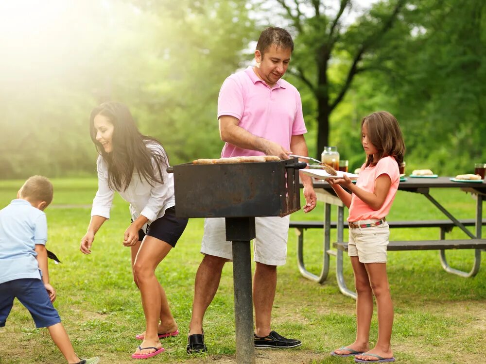While children play
