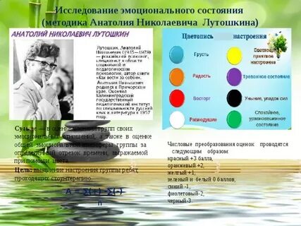 Лутошкин методика