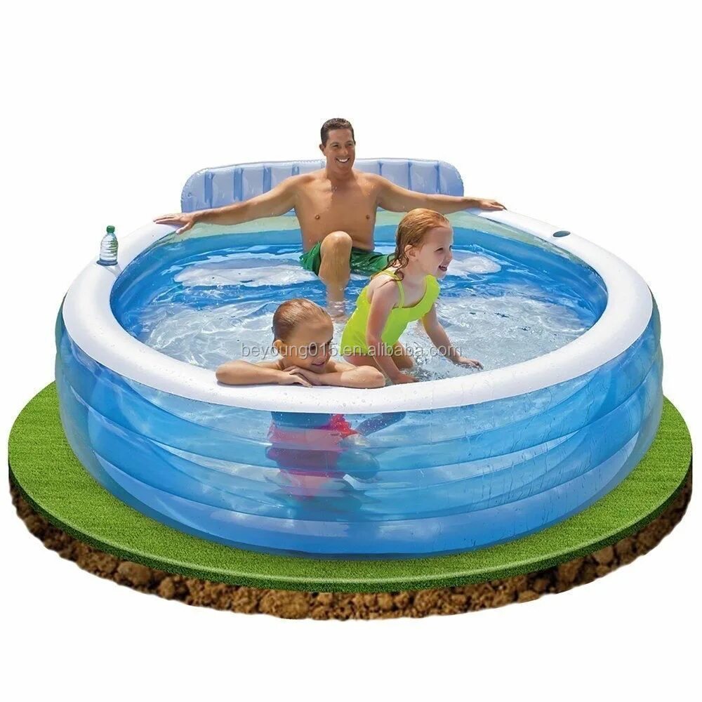 Бассейн надувной 224*216*76 см Intex 57190. Бассейн Intex Swim Center 57190 Family Lounge. Бассейн надувной Intex 57190. Надувной бассейн Intex 224x216x76 см. Сколько стоит надувной бассейн