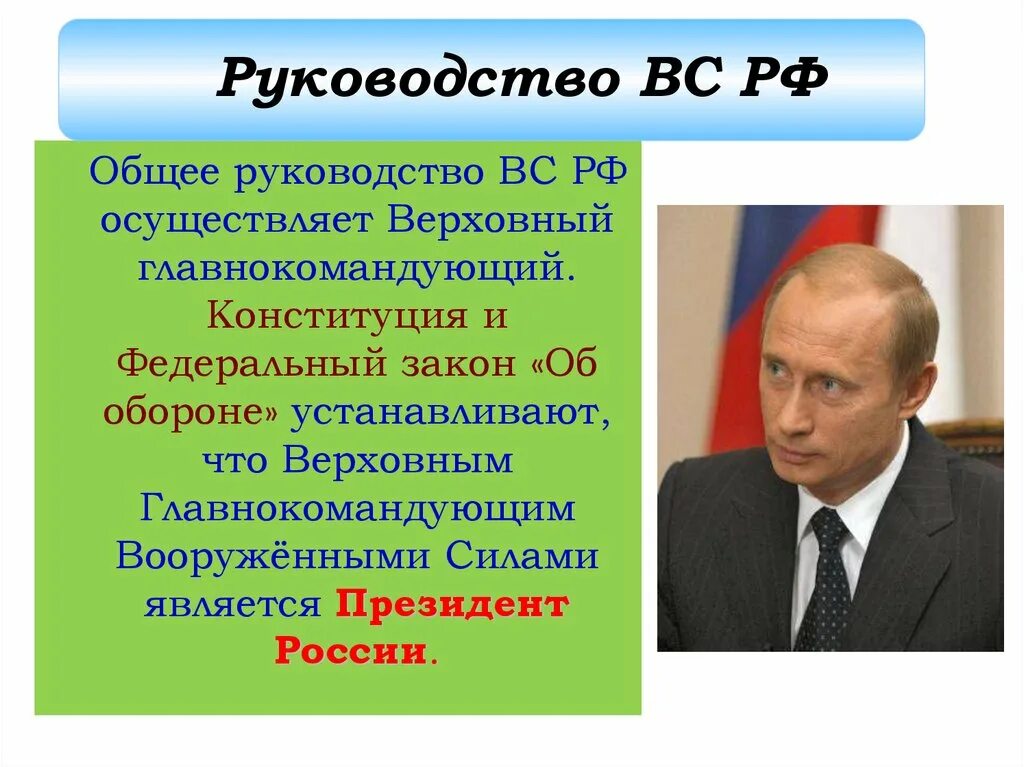 Верховный главнокомандующий вооруженными силами РФ. Руководство вооруженными силами. Общее руководство вс РФ. Общее руководство вооруженными силами РФ осуществляет. Непосредственное руководство вс рф