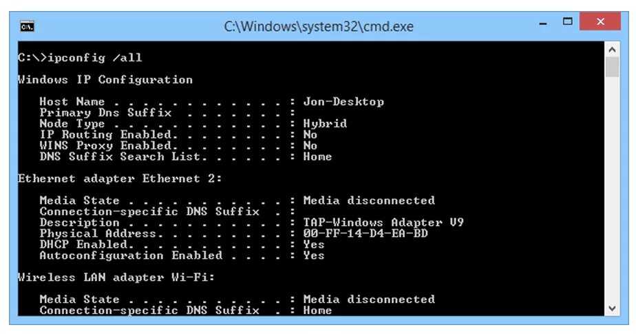 Определить устройство по мак адресу. Как узнать мак адрес компьютера. ipconfig/all на мак. mac адрес терминал.