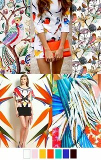 pattern curator Moda colorida, Estampas, As tendências de cores
