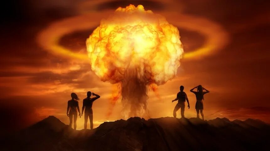 Случай конца света. Ядерный взрыв люди. Ядерный взрыв арт. Девушка на фоне ядерного взрыва. Человек на фоне ядерного взрыва.