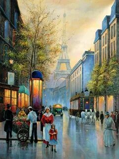 Улицы парижа картины