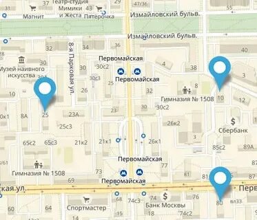 Рядом с метро первомайская