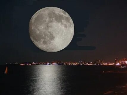 Какая бывает луна ночью