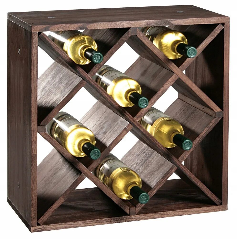 Kesper / подставка для бутылок. Диагональная бутылочница из ЛДСП. Полка для винных бутылок. Подставка для винных бутылок.