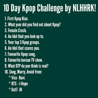 New Kpop Challenge!-Found tbis on instagram the questions are kinda differe...