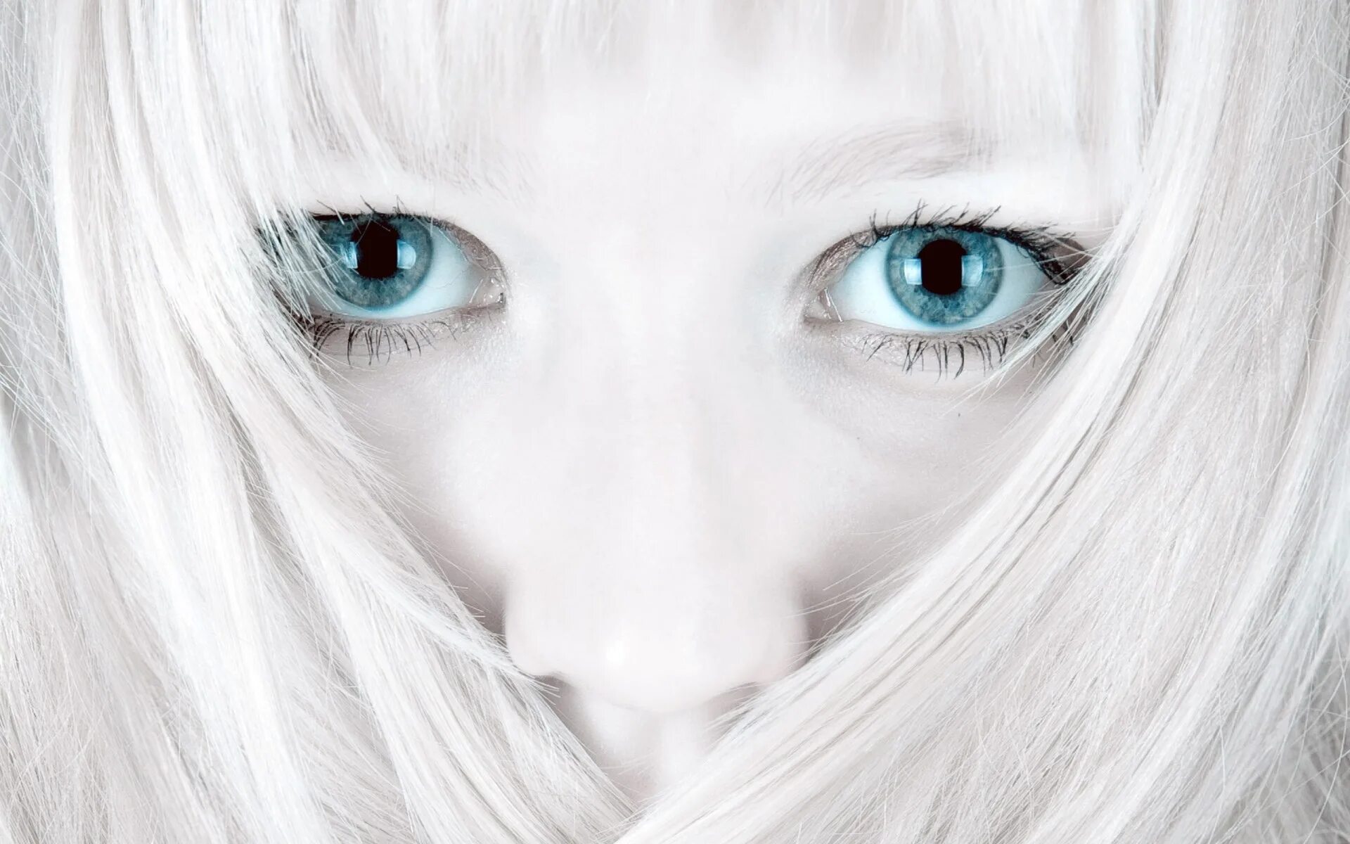 Глаза white. Девушка с белыми волосами и голубыми глазами. альбинос с голубыми глазами. белый цвет глаз. небесно голубые глаза.