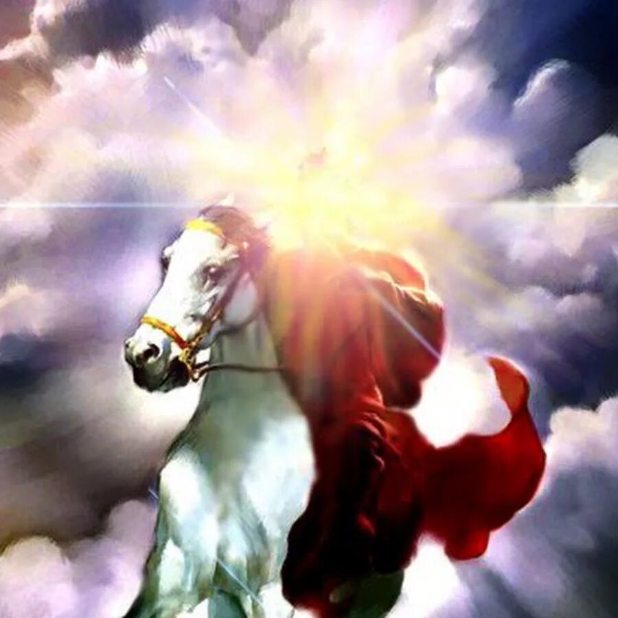 Света кон. Иисус Христос всадник апокалипсиса. Всадник на белом коне. Христос на белом коне. Белый всадник.