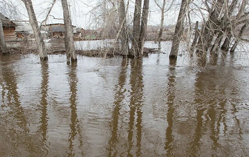 Затопление. Половодье. Весенний паводок Челябинск. Затопление территории.