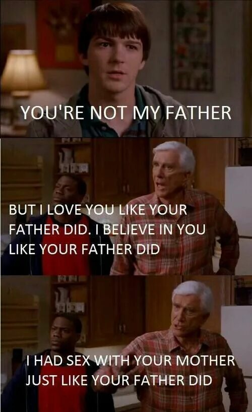 Like father, like son. Like dad like son. My fathers done. My fathers done. Faith john.