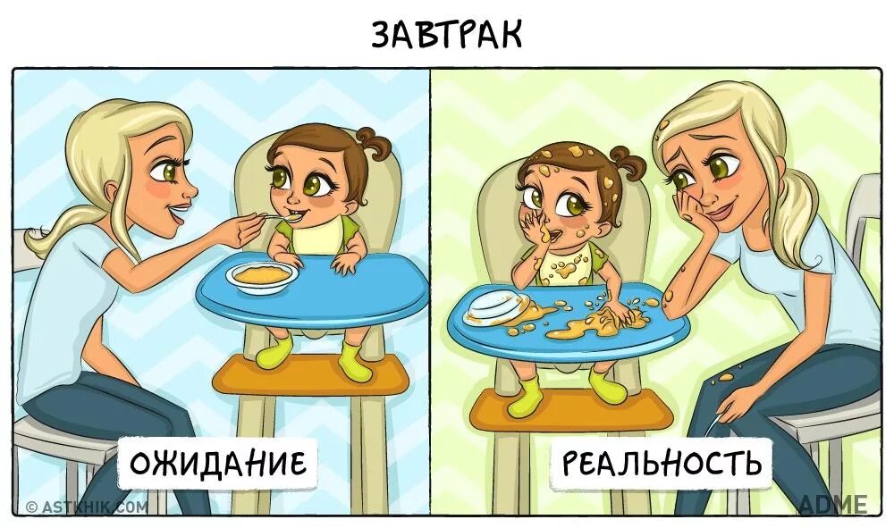 Рождение ребенка как меняется жизнь. Завтрак ожидание и реальность. дети ожидание и реальность. материнство ожидание и реальность. жизнь после рождения ребенка ожидание и реальность.
