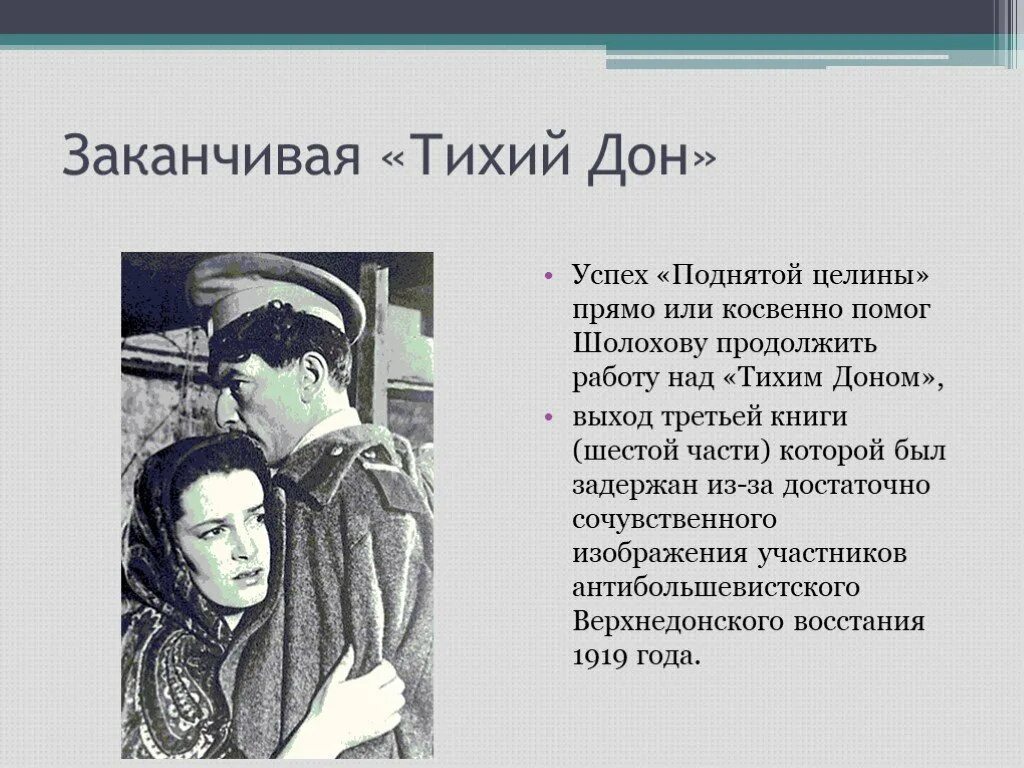 Тихий Дон сюжет. Тихий Дон поднятая Целина Донские.