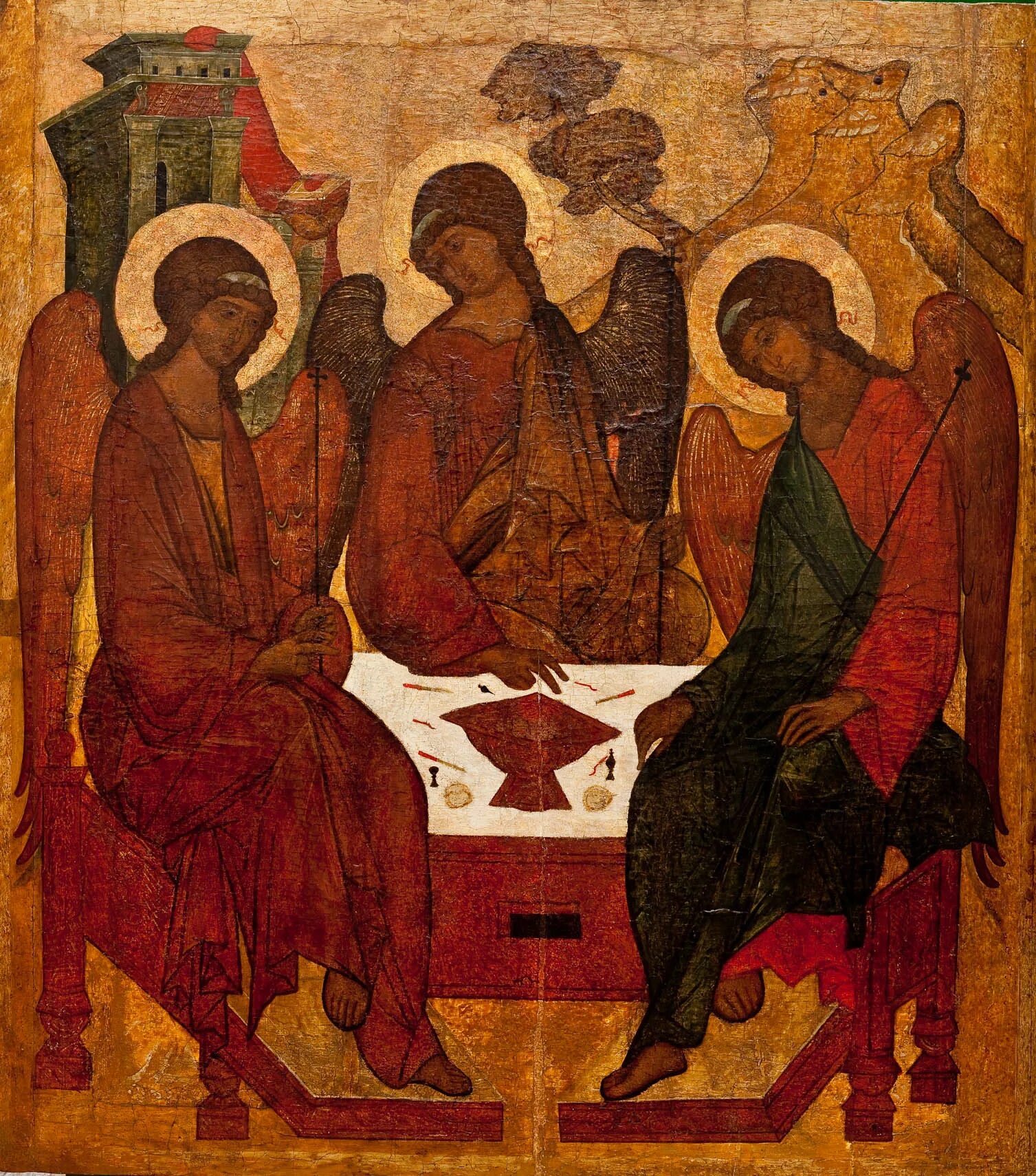 Икона святой живоначальной троицы в троицком соборе. Псковская икона святой троицы. Икона живоначальная троица. Икона троица троицкого собора. Икона «троица» андрея рублева (14 век).