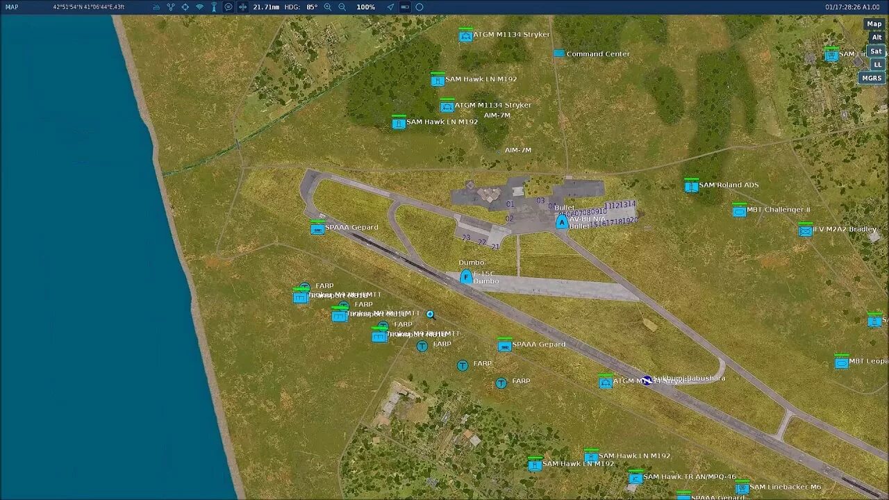 Авиаторское аэродром на карте. DCS World карта Кавказа. DCS World карта аэродромов. Карта DC. Кавказ DCS.