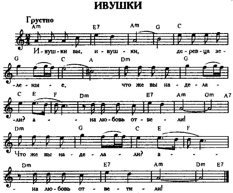 Ивушки вы Ивушки Ноты. Ивушки вы Ивушки текст. Ивушка Пономаренко Ноты. Ивушки вы Ивушки Ноты для баяна.